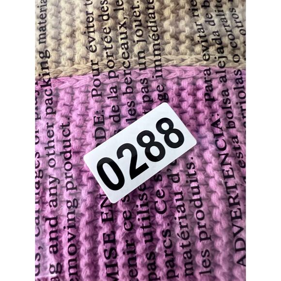 Zara Sweater Womens S-M Colorblock Knit Cotton‎ Long Sleeve Cozy Winter Pullover - Picture 9 of 9